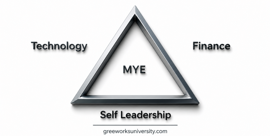 MYE Triangle Framework White Wide Version Greenworks University